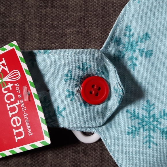 Towel Kitchen Dishtowel Hand Terry Cotton Washable Gingerbread Winter Wishes - Picture 3 of 7